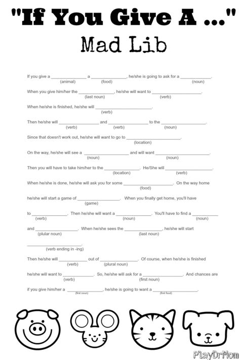 Printable Mad Libs Pdf