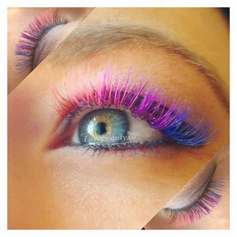 Pin For Later Add A Wink Of Color To Your Lashes With Rainbow Extensions Beauty Secrets Beauty