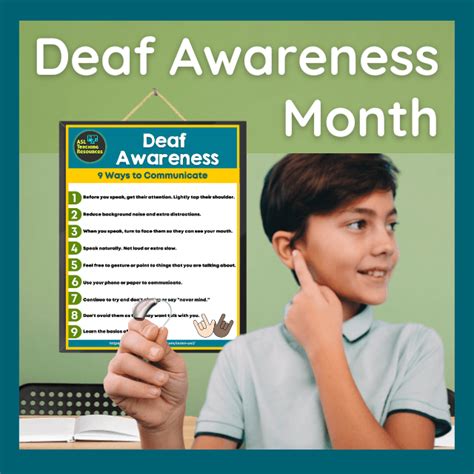 4 Tips For Deaf Awareness Month Asl Teaching Resources