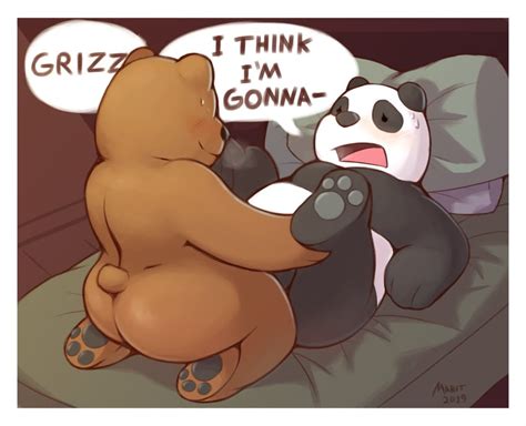 rule 34 ass black pawpads blush bodily fluids brown bear cartoon network duo giant panda