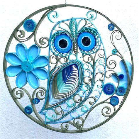 Quilling Template Owl Mandala Art Quilling