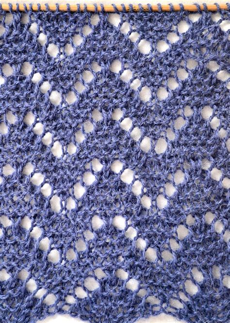 Knitting Novice The Weekly Swatch Chevron Garter Lace Knit Stitch