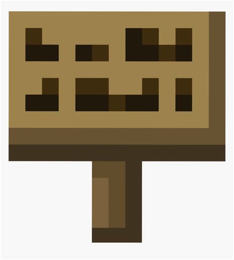 Minecraft Papercraft Sign Hd Png Download Kindpng