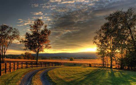 Autumn Country Sunset Virginia Is For Lovers Country