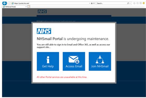 Nhsmail Portal Planned Maintenance 1505 Nhsmail Support