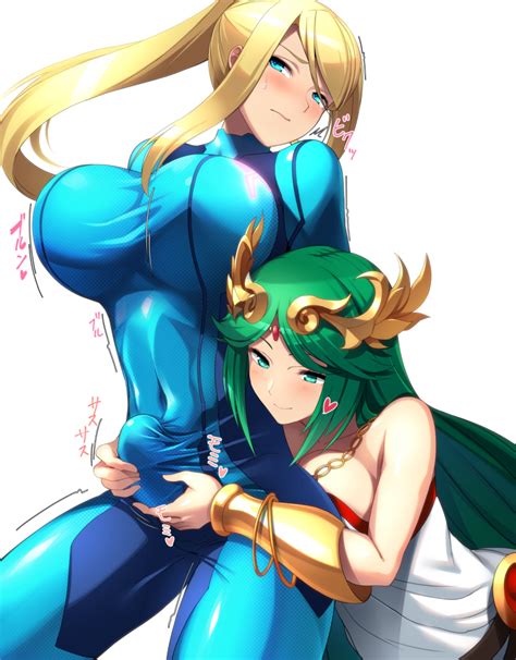 Wazukani Palutena Samus Aran Kid Icarus Metroid Nintendo Super