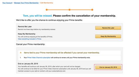 Canceling Your Amazon Prime Subscription