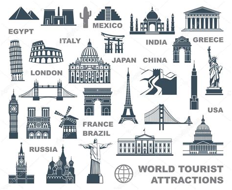 World Map Tourist Attractions