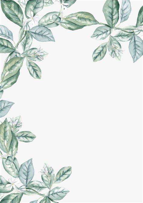 Border is made with seamless pattern with leaves. Pin by Ashlynn Skym on Полиграфия | Watercolor border ...