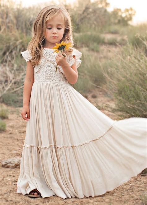 New Macy Dress In Cream Flower Girl Dresses Boho Wedding Flower