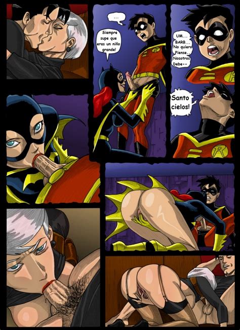 Cömic porno de Super Héroes con Batman Robin Wonder Woman y Starfire Comics Porno