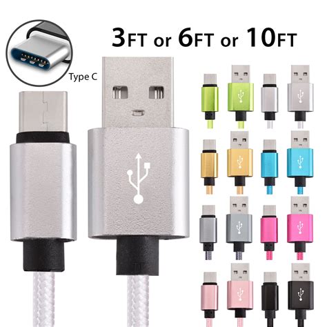 Afflux Usb Type C Cable Fast Charging Cable 10ft Usb C Type C 31 Data
