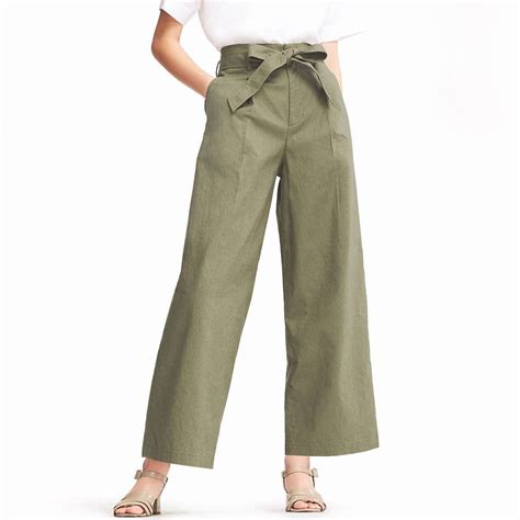 Fitting Room Review Uniqlo Cotton Linen Pants Welcome Objects Pants For Women Wide Pants