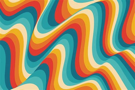 Free Vector Hand Drawn Psychedelic Groovy Background