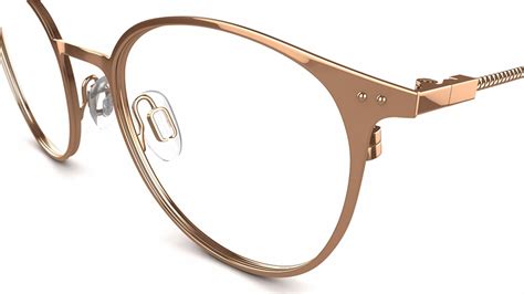 Specsavers Womens Glasses Ellarose Gold Round Metal Stainless Steel