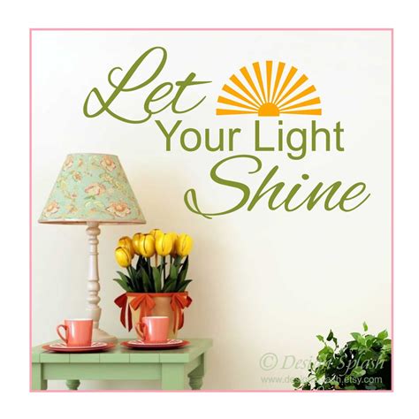 Let Your Light Shine Vinyl Decal Bible Quote Scripture Verse