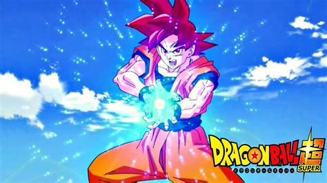 Goku Tests His Kamehameha As A Super Saiyan God Form Dragon Ball