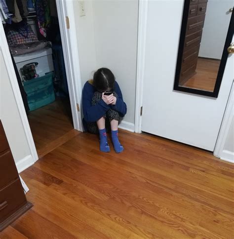 Teen Crying In Corner With Phone Blank Template Imgflip