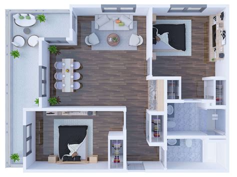 3d Floor Plan Design Rendering Samples Examples The 2d3d