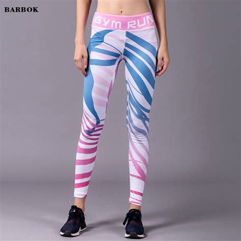 Aliexpress Com Buy BARBOK Printing Women Yoga Pants High Waist Female