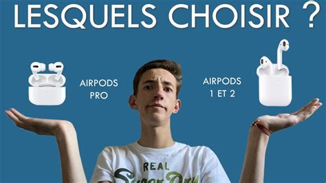 Lesquels choisir ? Airpods Pro VS Airpods 2 et 1 - YouTube