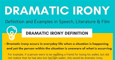 What Is Dramatic Irony Definition Examples How To Use It