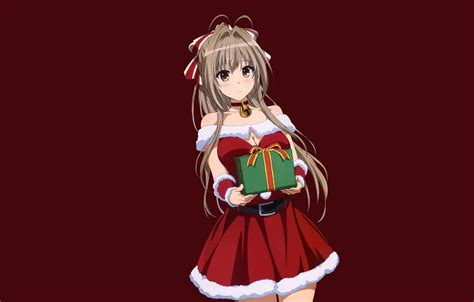Wallpaper Kawaii Girl Christmas Game Blush Anime Beautiful