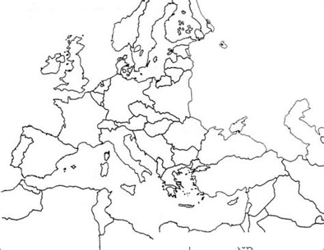 Mapa para colorear de europa - Imagui
