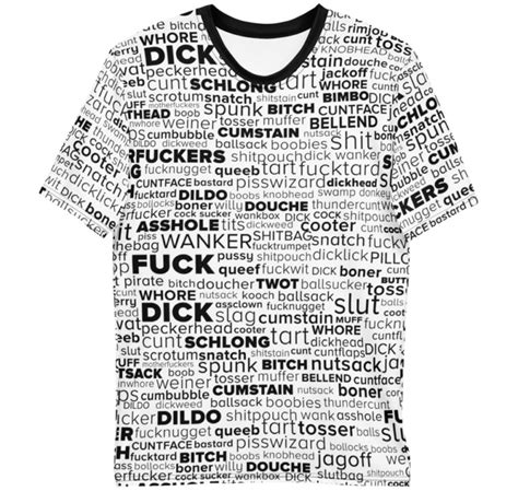 Swear Words T Shirt Men S Short Sleeve Designed By Squeaky Chimp T Shirts And Leggings