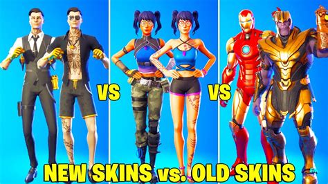 New Skins Vs Old Skins In Fortnite Dance Battle Midas Vs Summer
