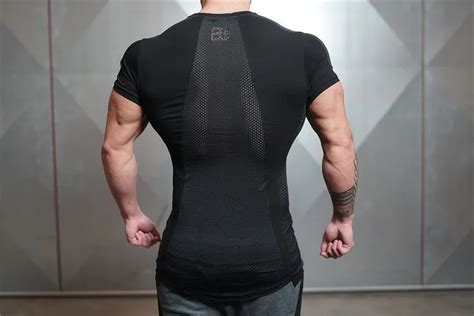 mens tight fitting short sleeved t shirt fitness organization body engineer fitness gyms fitness