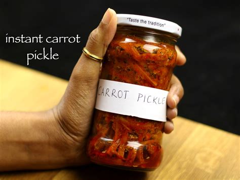 Carrot Pickle Recipe Gajar Ka Achar Instant Carrot Pickle Recipe