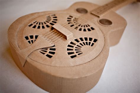 Cardboard Guitar Diy Instruments Diy Cardboard Diy Cardboard Furniture