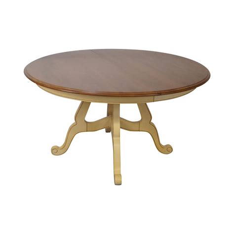 Ethan Allen Country French Round Dining Table | Chairish