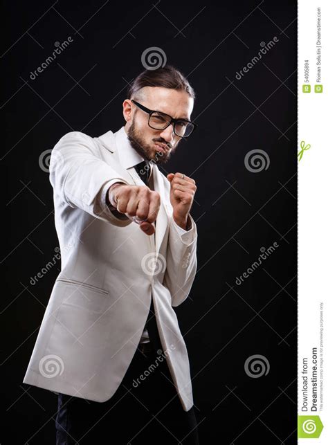 Charismatic Guy In A Suit Emotions Stock Photo Image Of Glamour