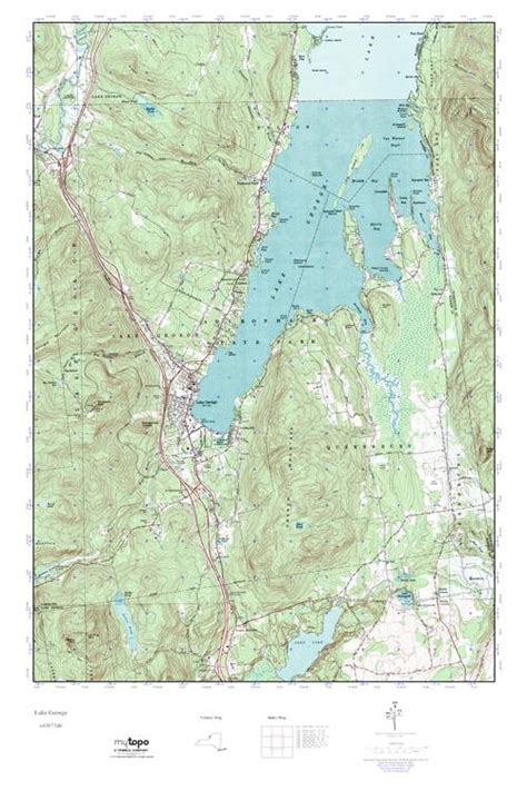Mytopo Lake George New York Usgs Quad Topo Map