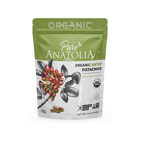 Organic Antep Pistachios 5 Oz Pure Anatolia