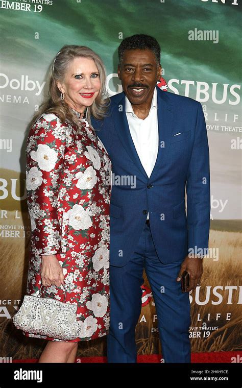 ernie hudson and wife linda kingsberg attend the ghostbusters afterlife movie premiere on