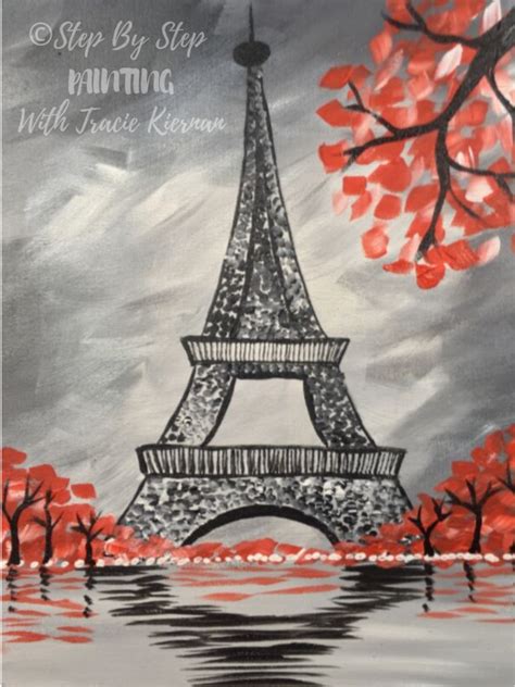 How To Paint An Eiffel Tower In 2020 Eiffel Tower Painting Simple