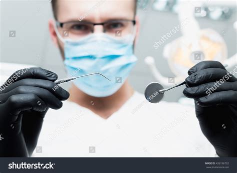 Dentist Mirror And Hook Closeup Stock Photo 426196732 Shutterstock