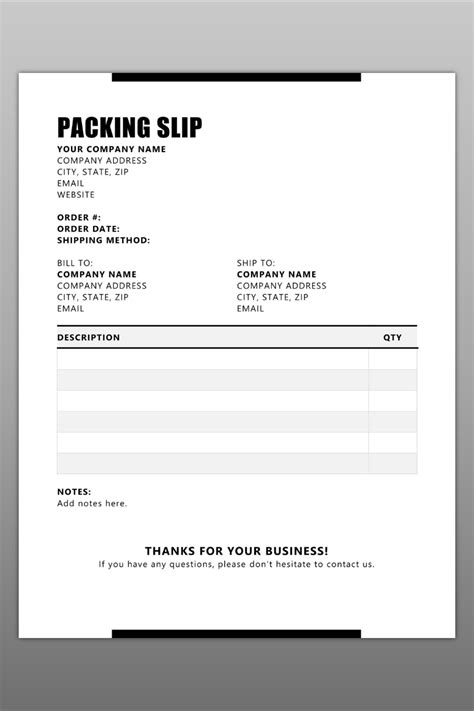 Packing Slips Let Buyers Verify The Accuracy Of Their Shipments And
