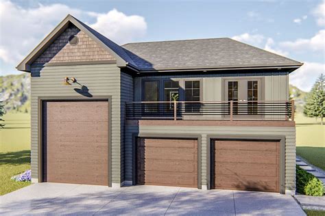 Plan 62768dj Guest House Plan With Rv Garage And Upstairs Living