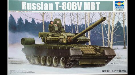 Обзор модели T 80bv Mbt Trumpeter 135 Youtube