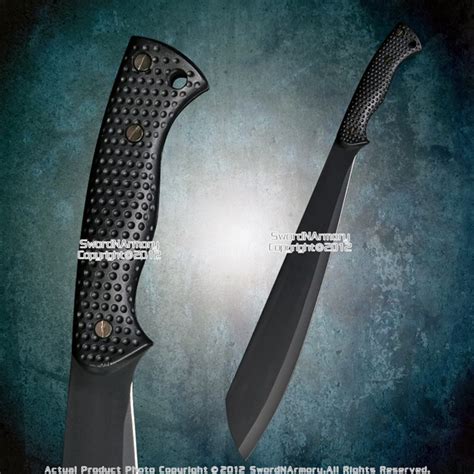 Sax Shape Fixed Blade Knife Sword Survival Jungle Machete