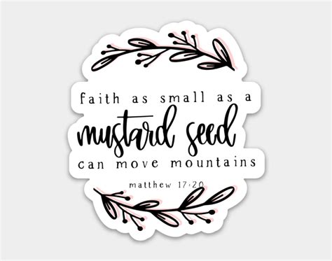 Faith As Small As A Mustard Seed Sticker Cliparts And Cartoons Jingfm