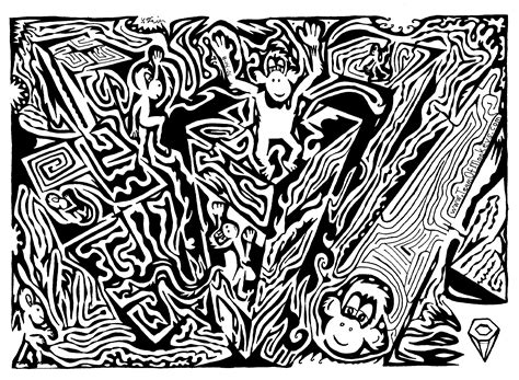 Latest Optical Illusion Maze Art By Yonatan Frimer Psychedelic Art