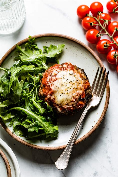 Stuffed Portobello Mushrooms With Beef And Cheese Healthy Seasonal