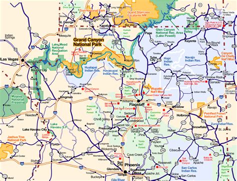 Map Of Arizona Maps Pinterest