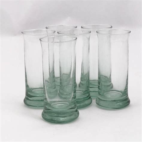 Set Of Handmade 100 Recycled Glass Tumblers By The Recycled Glassware Co