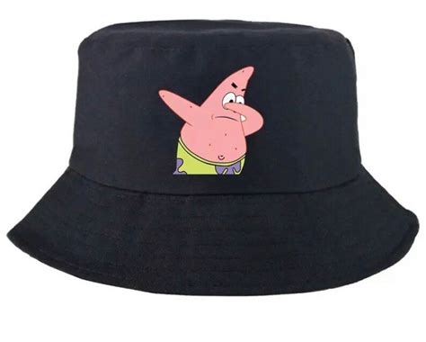 Adults Cotton Bucket Hat Spongebob Bucket Hat Squidward Etsy